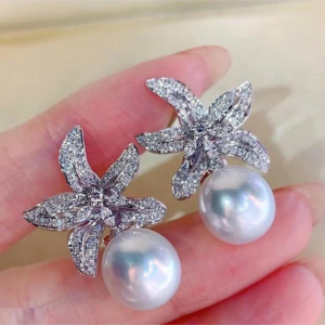 Star flower pearl tops