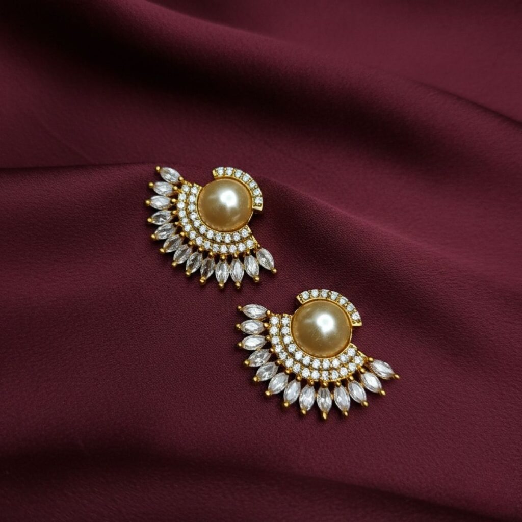 Fide Earring Studs Sea Pearl Pair