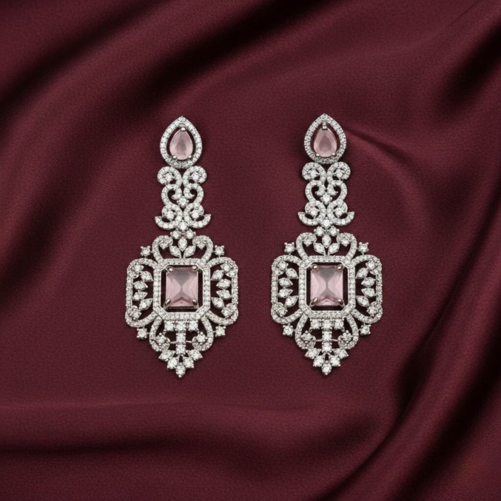 Tisha Silver Plated Earrings Pair